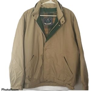 Members Only Khaki Jacket sz L